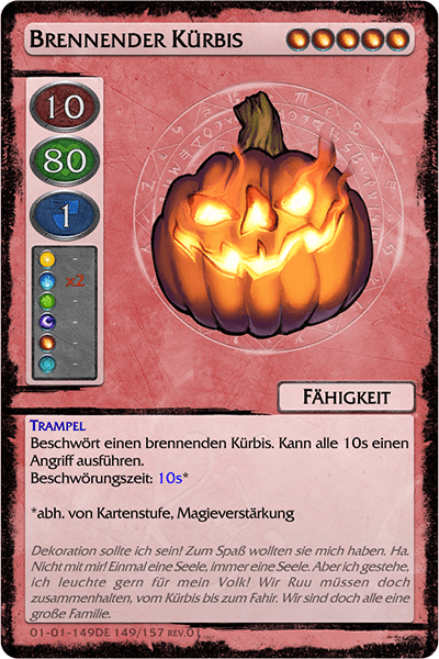 Brennender Kürbis